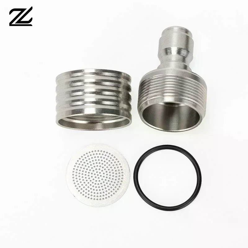 High Pressure 1/4 Interface Quick Connect Water Sprinkler Washing Nozzle Stainless Steel Shower Blades Wash Cars Irrigation Tool
