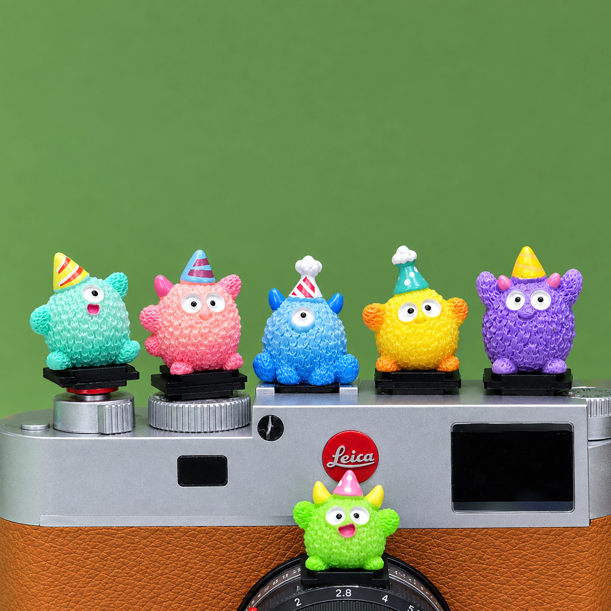 Camera Hot Shoe Cover Fluffy Monster Cartoon 3D Hot Shoe Cap Dustproof Decorative For Sony A6700 For Canon R50 For Fujifilm X-M5