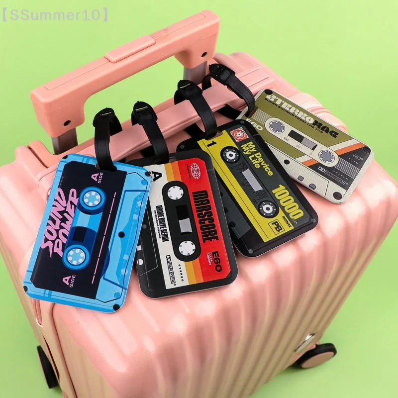 

【SSummer10】Suitcase Backpack Anti-Lost ID Card Holder - Vintage Colorful Plastic Tape Baggage Tag Fashion Luggage Accessory【SS】