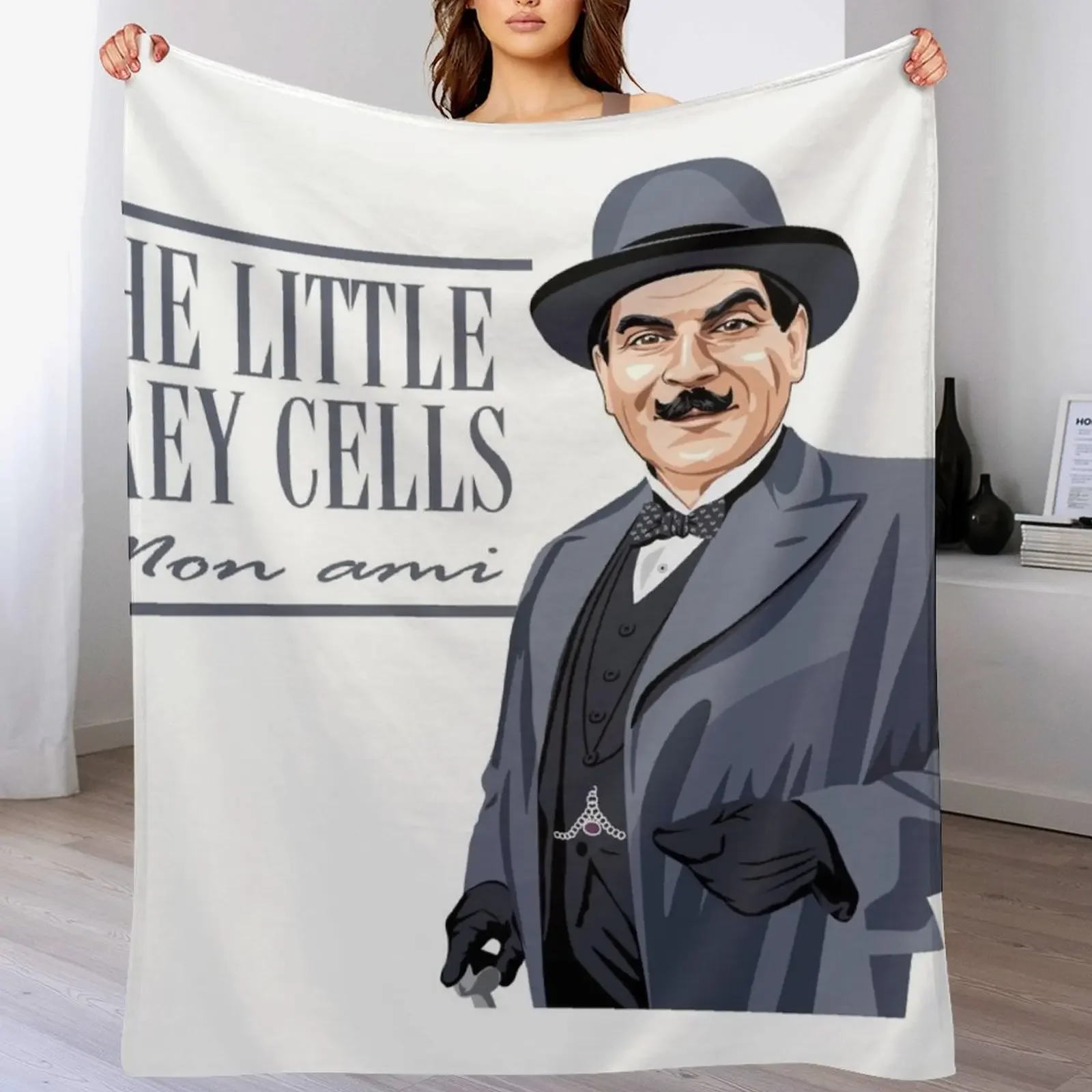 POIROT Mon ami Throw Blanket Sofa Throw Extra Large Throw Giant Sofa Blankets