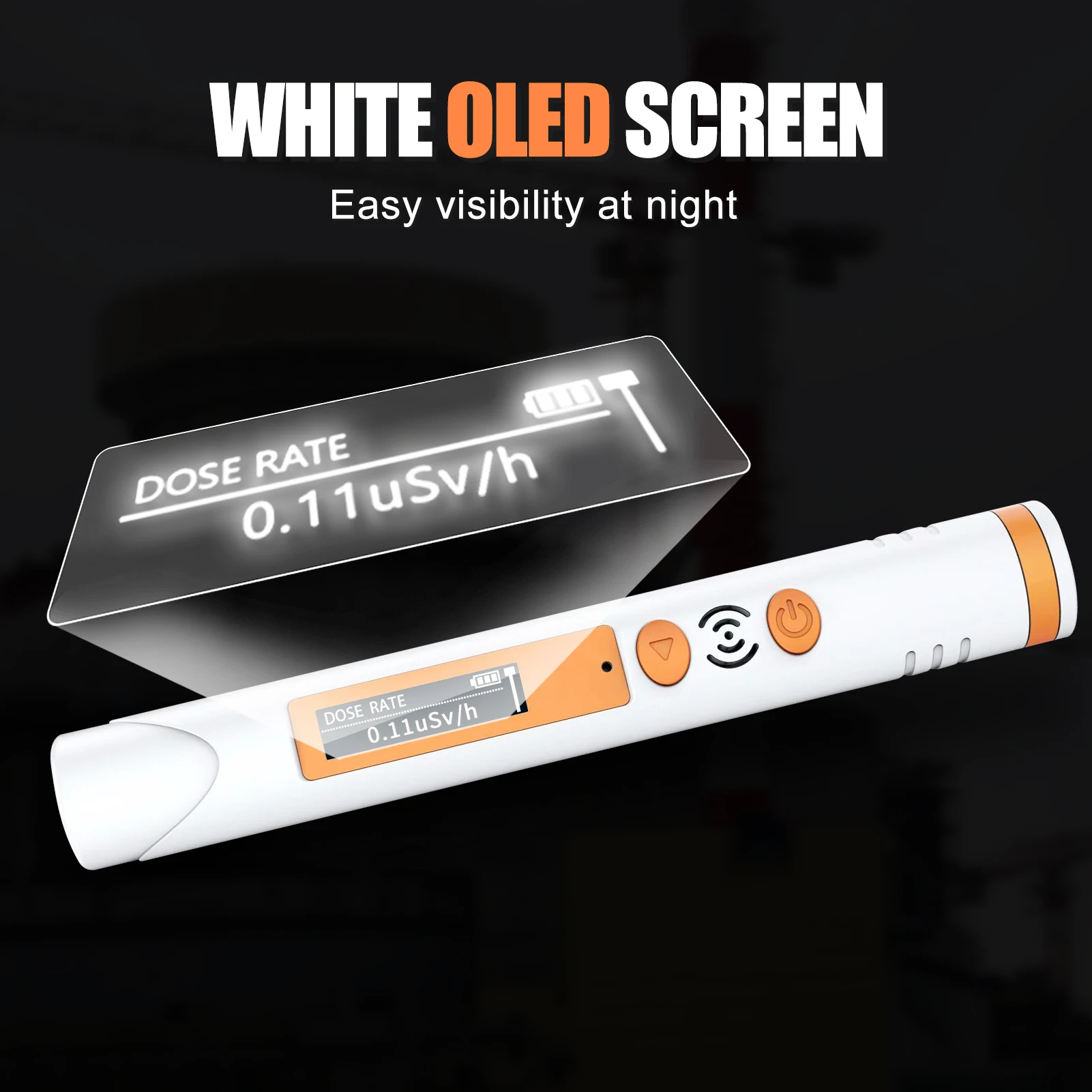 Nuclear portátil con pantalla Lcd Beta Gamma contador Geiger de rayos X Detector de radiación Nuclear Monitor de radiación