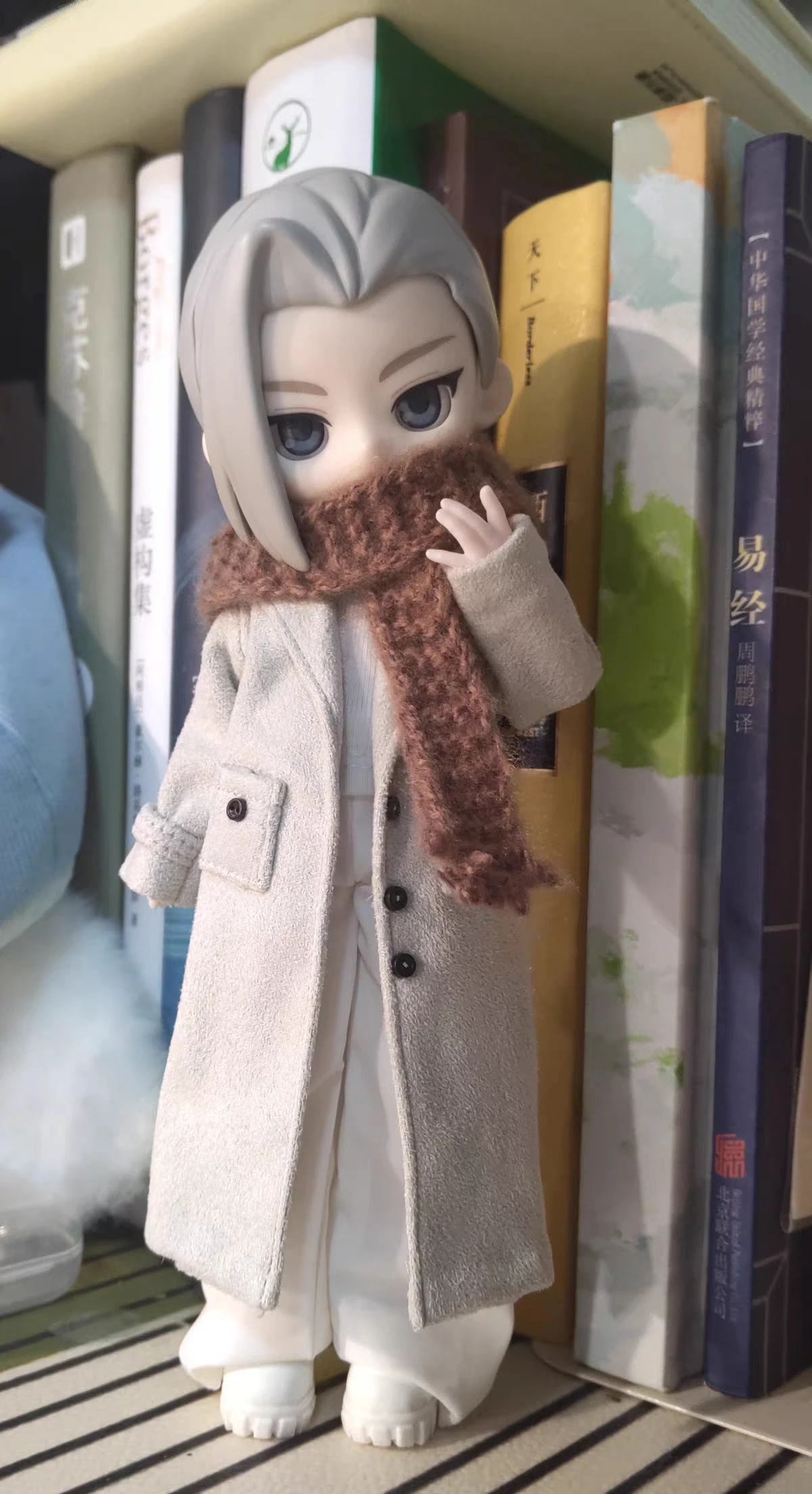 French Style Overcoat For 1/12 SNAIL SHELL romankey figure figma shf TBL ANT Mecha Girl Azone 1/12 picco neemo Doll Clothes
