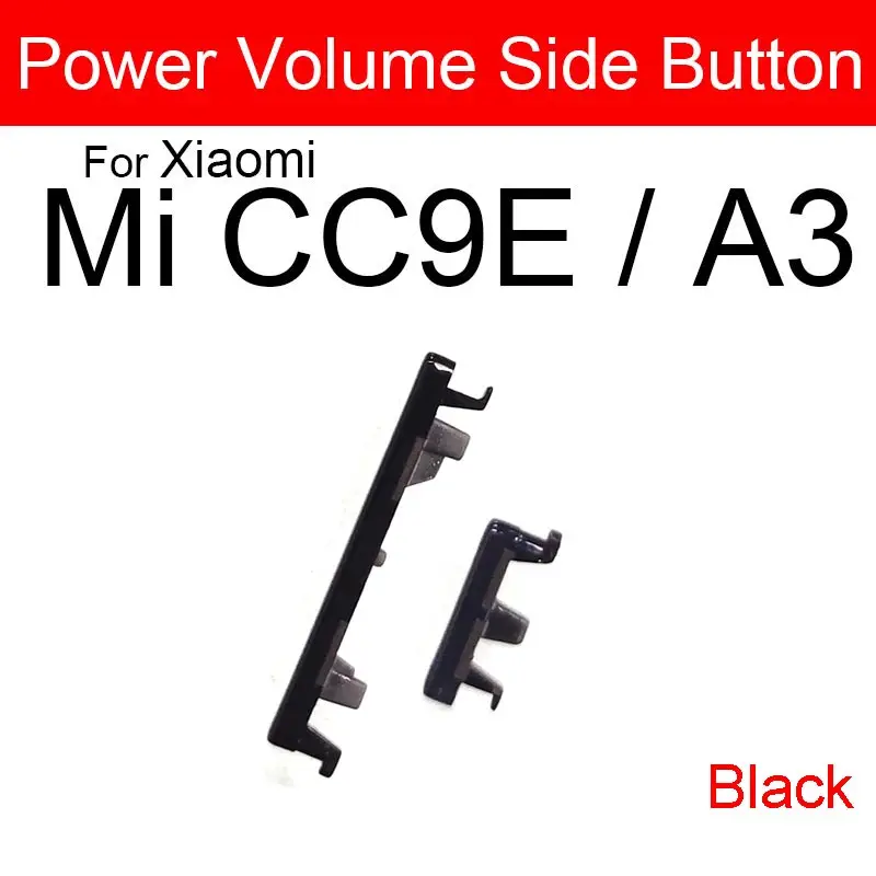 on/off Power Volume Side Button For Xiaomi Mi 5X 6X CC9E A1 A2 A3 Power Volume Up And Down Side Key Button Replacement Parts