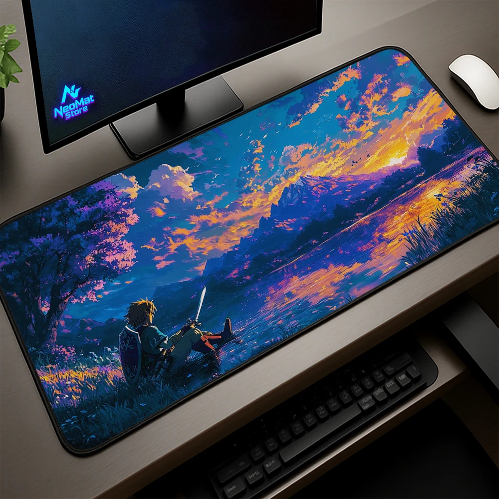 

Gaming Mats Zelda Accessories Xxl Carpet Playmat Xxl Mouse Pad Pc Decoration Anime Mousepad Blue Computer Desk Mat 1200 X 600