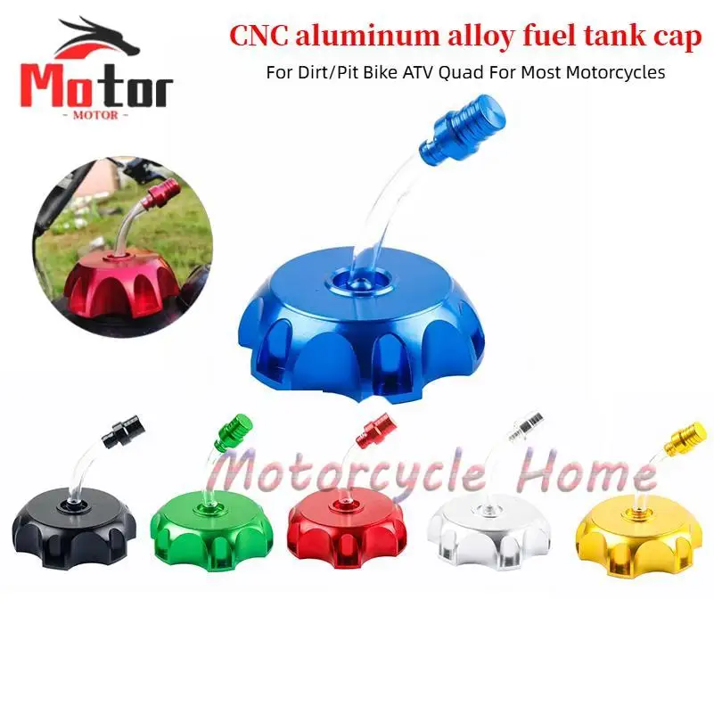 Universal Motorcycle CNC 50mm Gas Fuel Tank Cap Breather Vent Motocross ATV Dirt Bike For Parts
