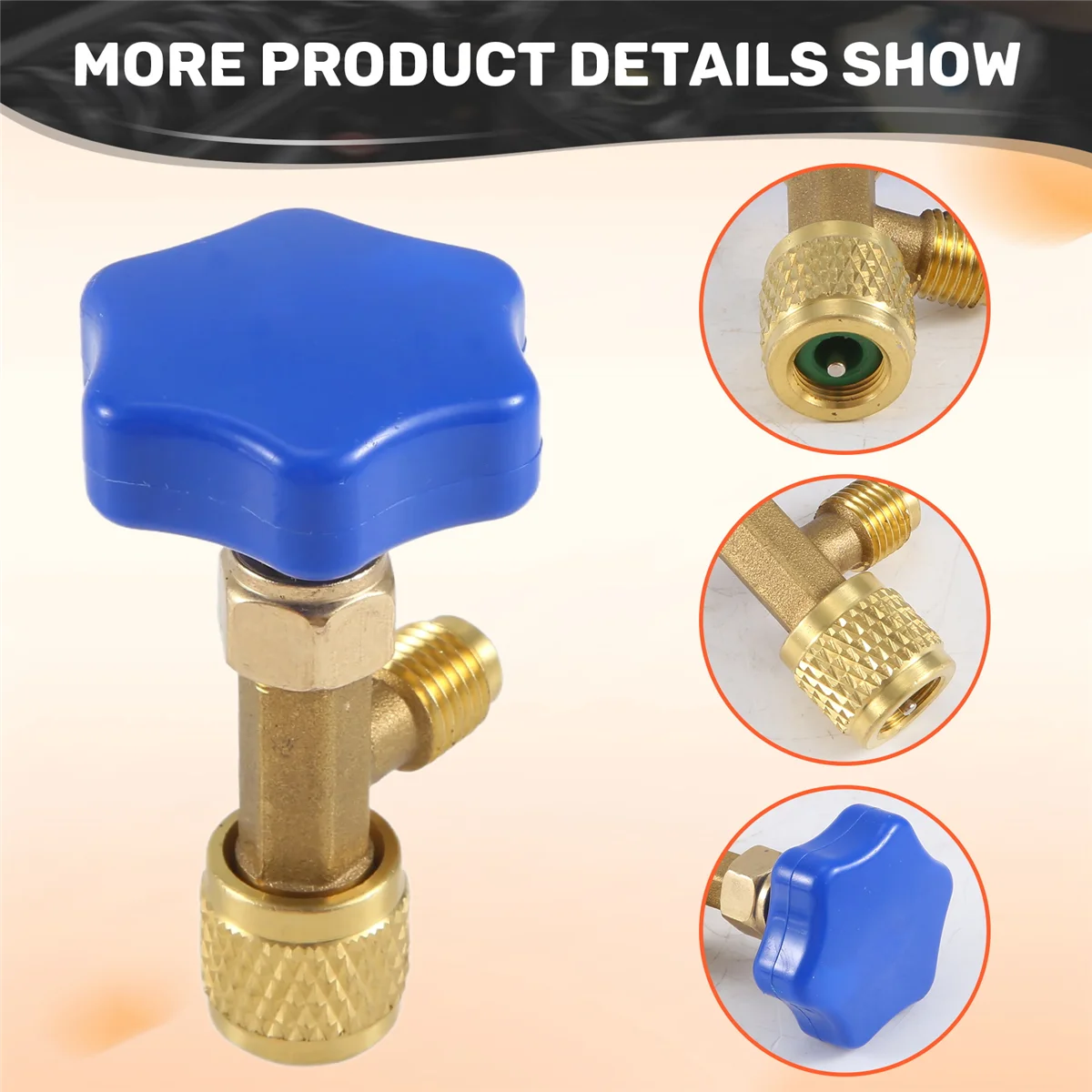 

A06K дозирующий клапан низкого давления, открывалка для бутылок, 1/4 разъема Sae, бутылка с хладагентом, кран для газа R22 R134A R410A