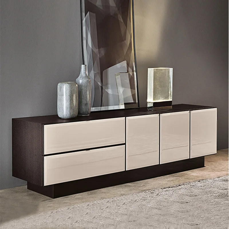 Solid wood hotel high-end homestay bedroom model room bedside cabinet