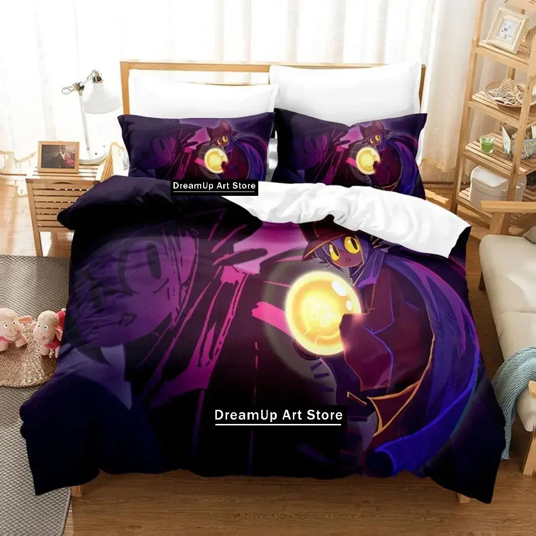 3D Print Fashion Game OneShot Bedding Set Boys Girls Twin Queen Full Size Duvet Cover Pillowcase Bed Adult Bedroom