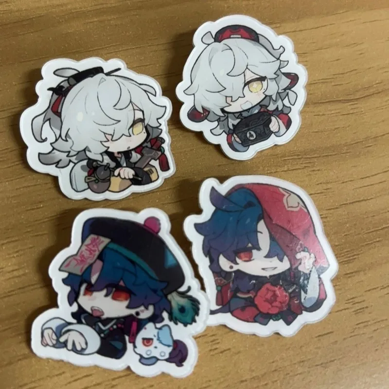 Honkai: 스타 레일 블레이드 Jingyuan 학생 스타일 아크릴 브로치 핀 코스프레 배지 쥬얼리 액세서리 의류 배낭 선물