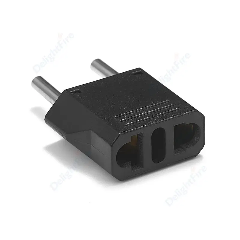 EU KR adaptor steker US ke EU Euro Rusia Eropa soket listrik Korea steker 2Pin konverter daya AC Outlet adaptor perjalanan