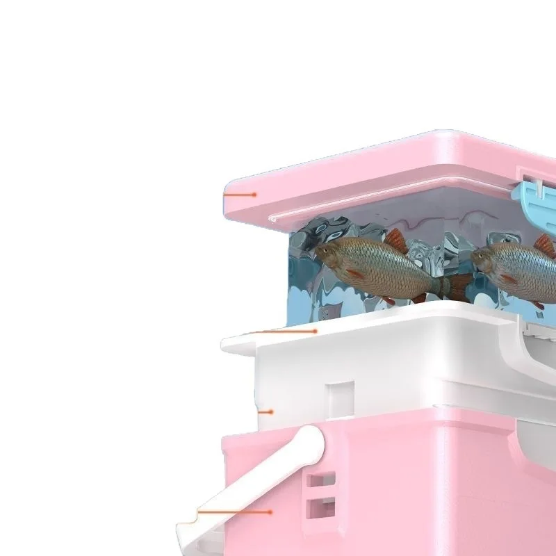 Mini small fishing box, multifunctional thickened fishing gear fishing box