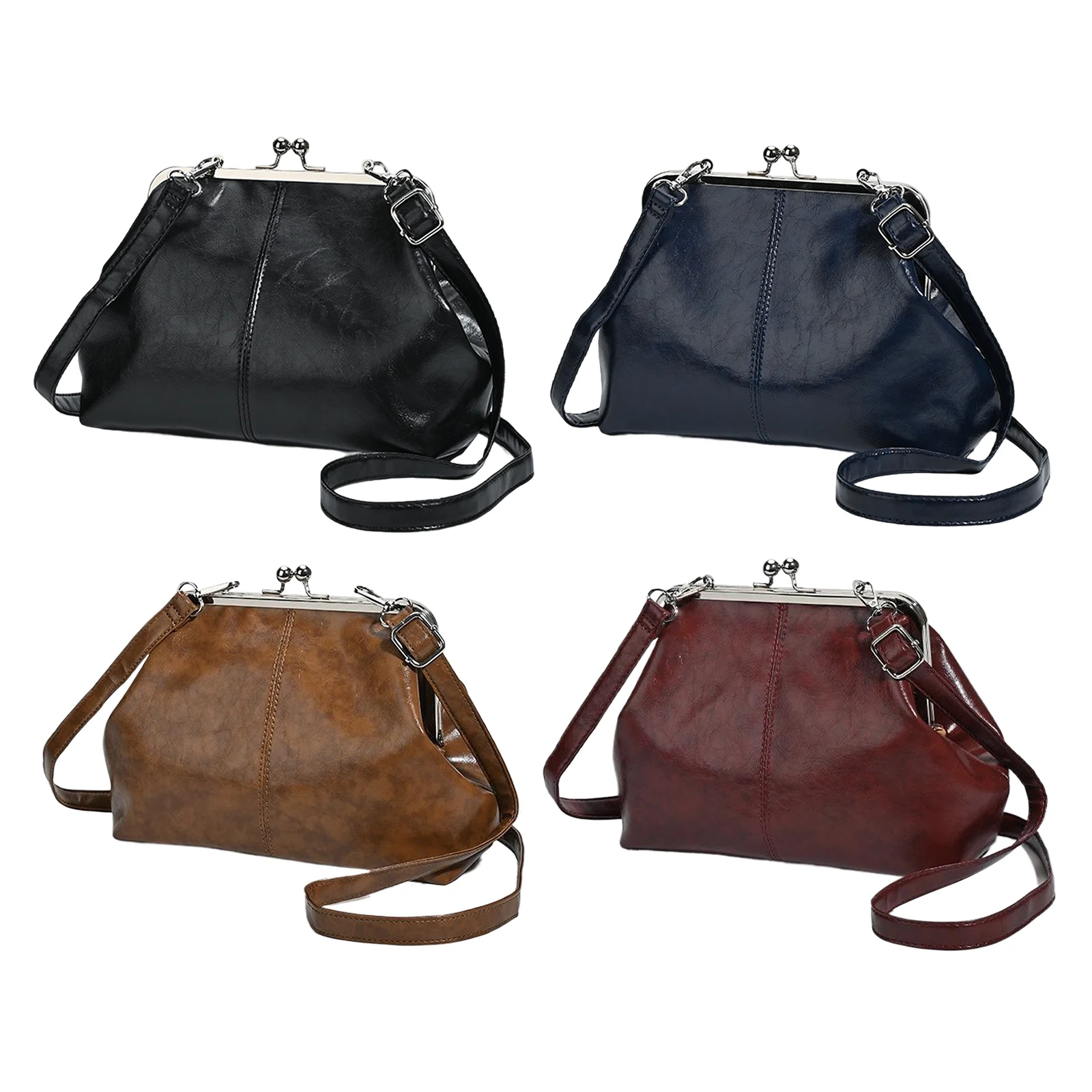 

Женская сумка через плечо из искусственной кожи на одно плечо с регулируемым ремешком, элегантная сумка через плечо с замком Kiss для прогулок и поездок на работу