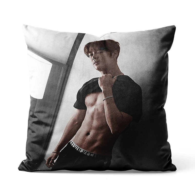 Gaslight Gatekeep Girlboss Jackson Wang Throw Pillow Covers Cushion Cases Pillowcases for Sofa 45cm x 45cm