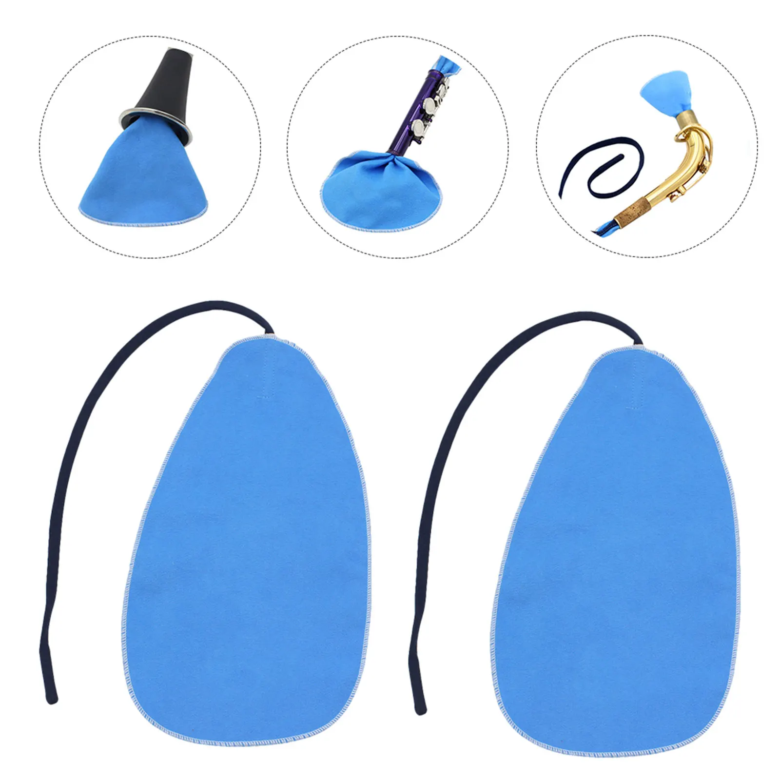 

Cleaning Cloth Piccolo Flute Clarinet Cleaner Instrument Wiping Towels Sax Saxophone for Cloths