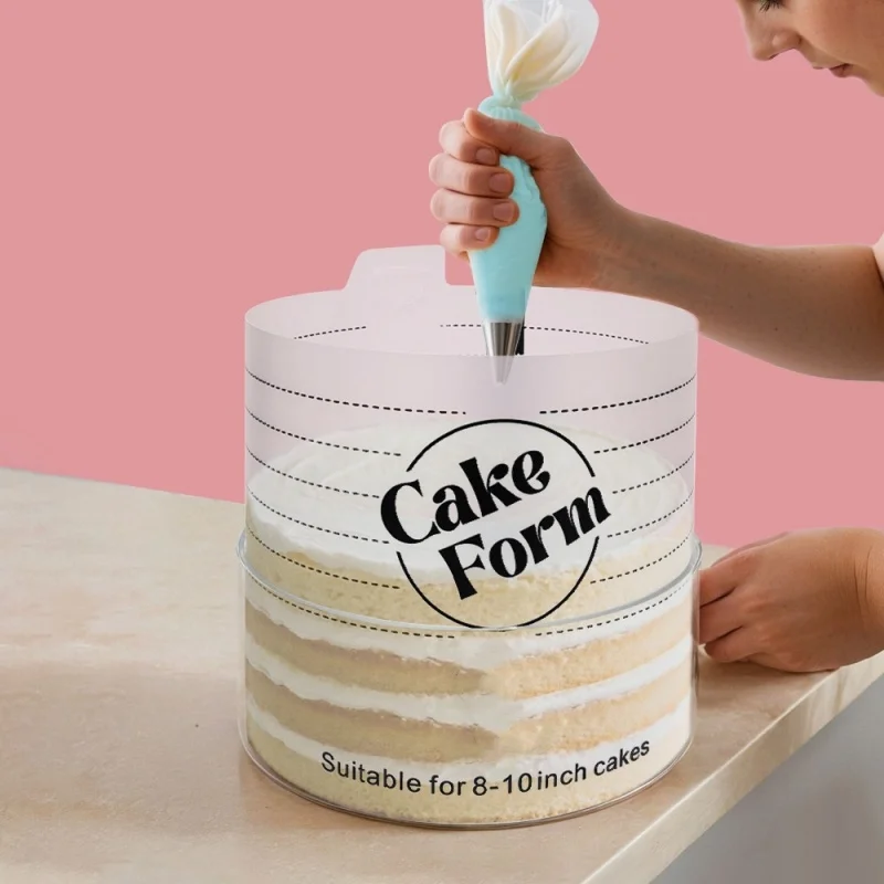 15/20/25cm Round Adjustable Cake Ring Mold Retractable Fondant Tools Mousse Cake Ring Acrylic Circle DIY Mousse Cake Form