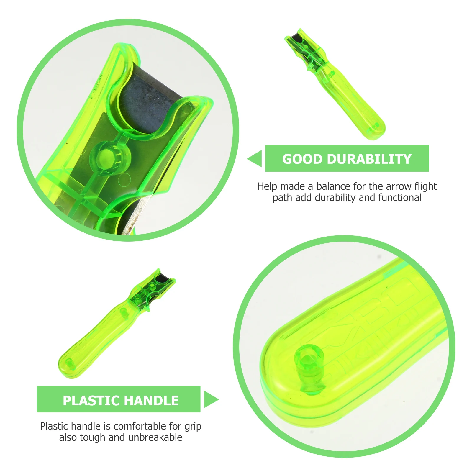 

Scraper Arrow Fletching Removal Tool Shrink Fletchings for Arrows Green