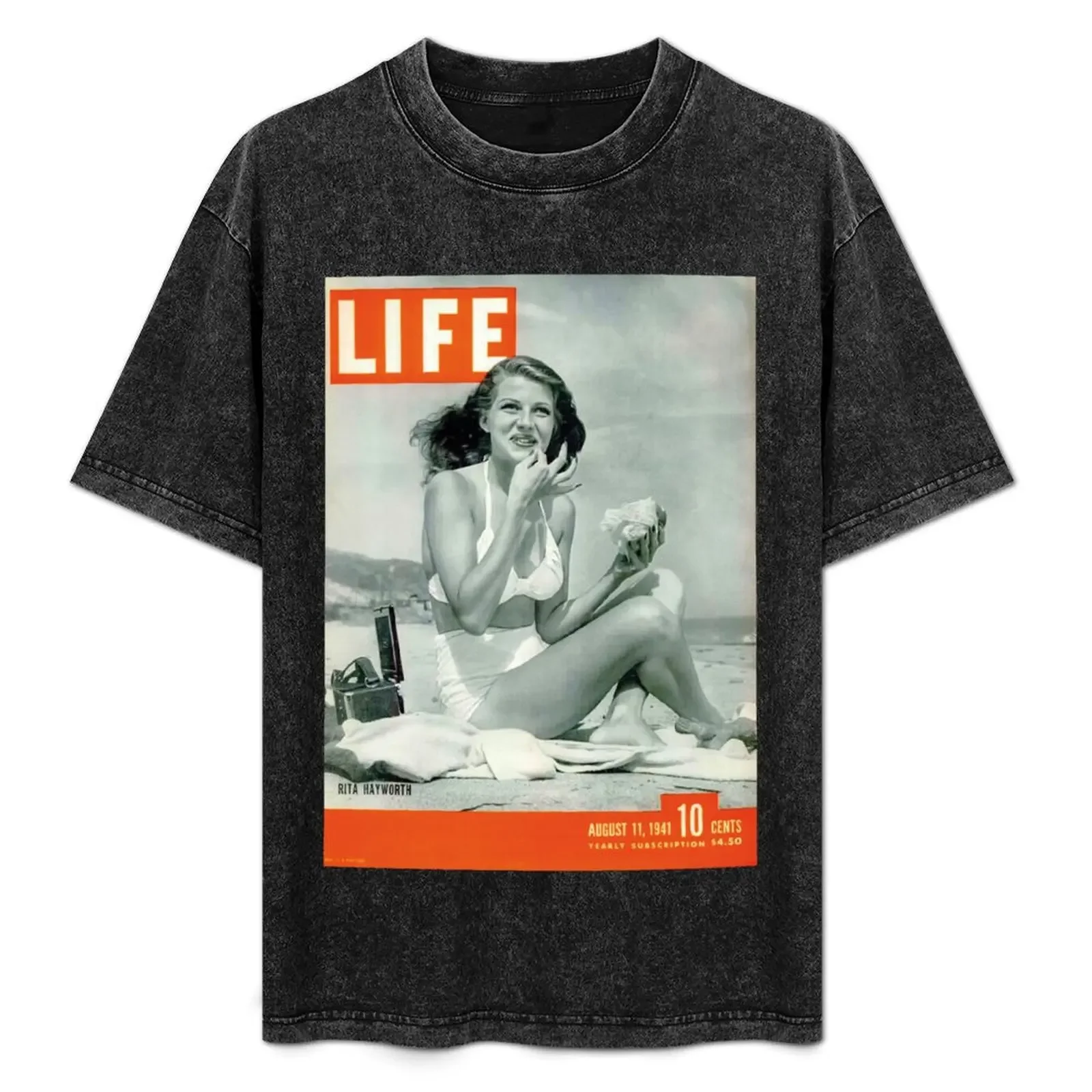 

Rita Hayworth T-Shirt Independence Day Short Sleeve T-Shirt