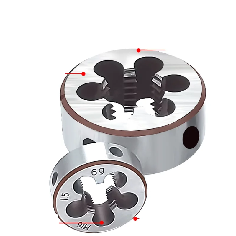 1PCS HSS Thread Right Left Round Die M41 M43 M44 M46 M47 M48 M51 Machine Thread Screw Threading Die For Tapping External Threads