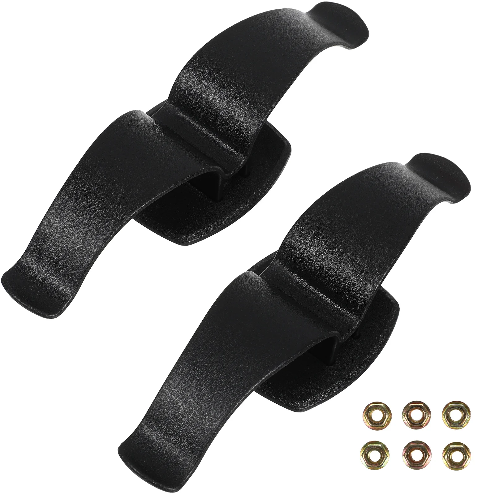 

2 pcs Car Trunk Umbrella Clip Abs Plastic Rain Holder Screw Mounted Universal Car Door Hook Organizer Tools Black Color For