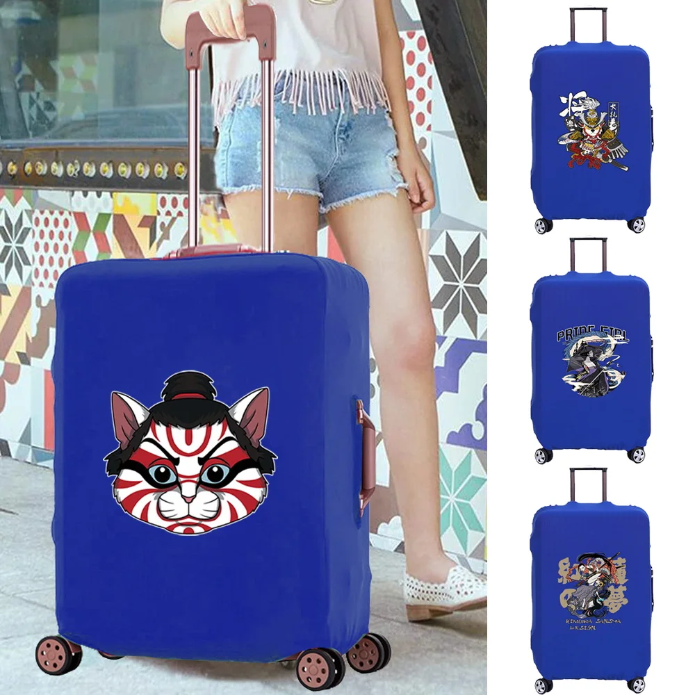 

Luggage Case Dust-proof Thicken Suitcase Cover Apply To18-28 Inch Travel Accessory Cases Samurai Print Trolley Protective Covers