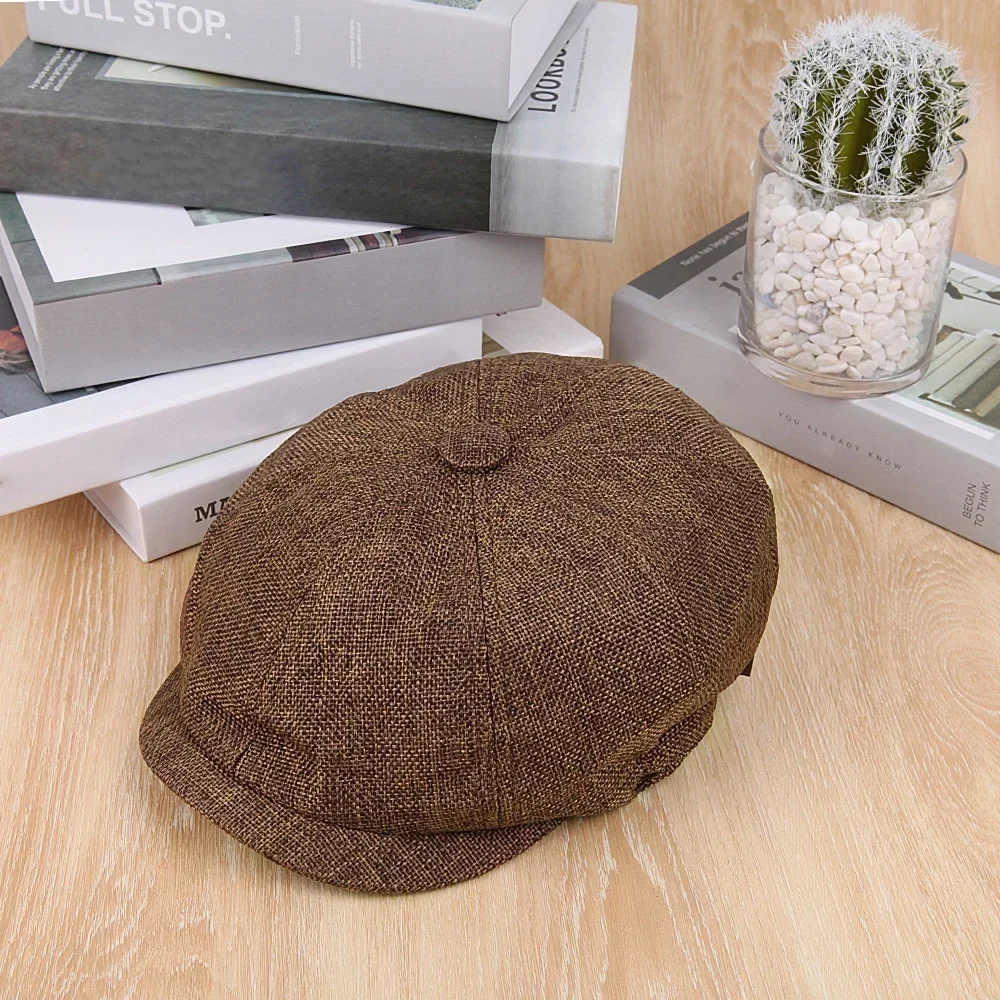 Vintage Retro Caps Männer Britische Maler Hüte Mode Herbst Winter Berets Fischgräten Flache Kappe Hip Hop Berets für Frauen Männer Neue – Detail 13
