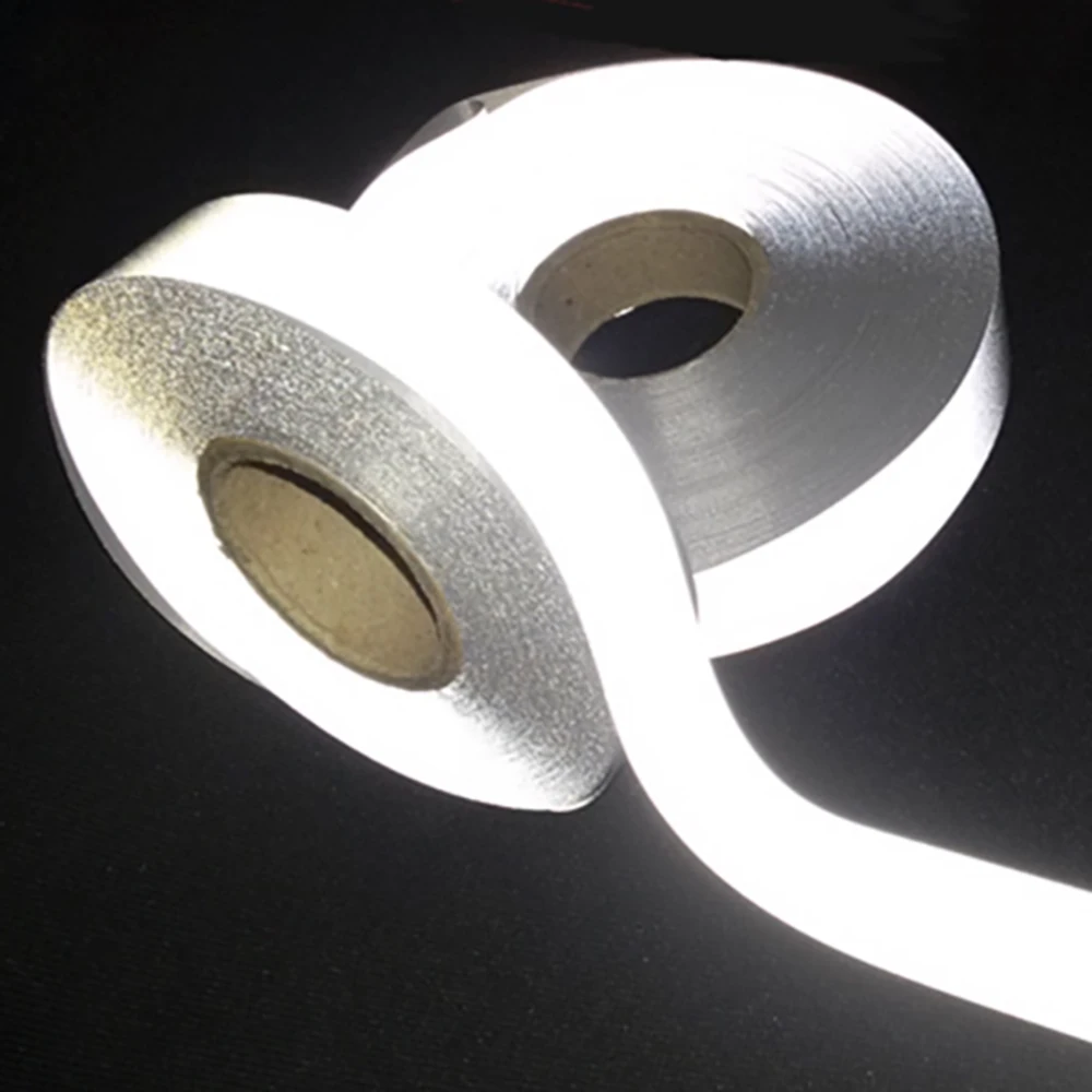 1CM-50CM Reflective Warning Tape Luminous Traffic&sanitation Reflective Cloth Strip High Brightness Reflective DIY Tape