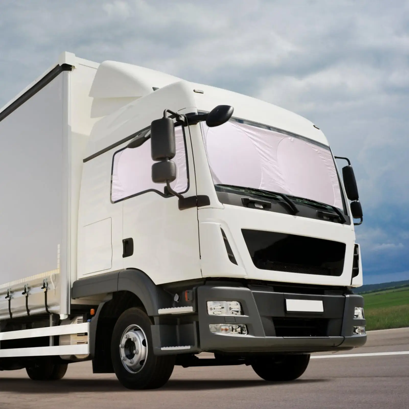 Truck Windshield Sun Shade Boat UV Protection Guard Semi Truck Glass Sunshade For Drivers Fleet Managers Daily Commute Urban
