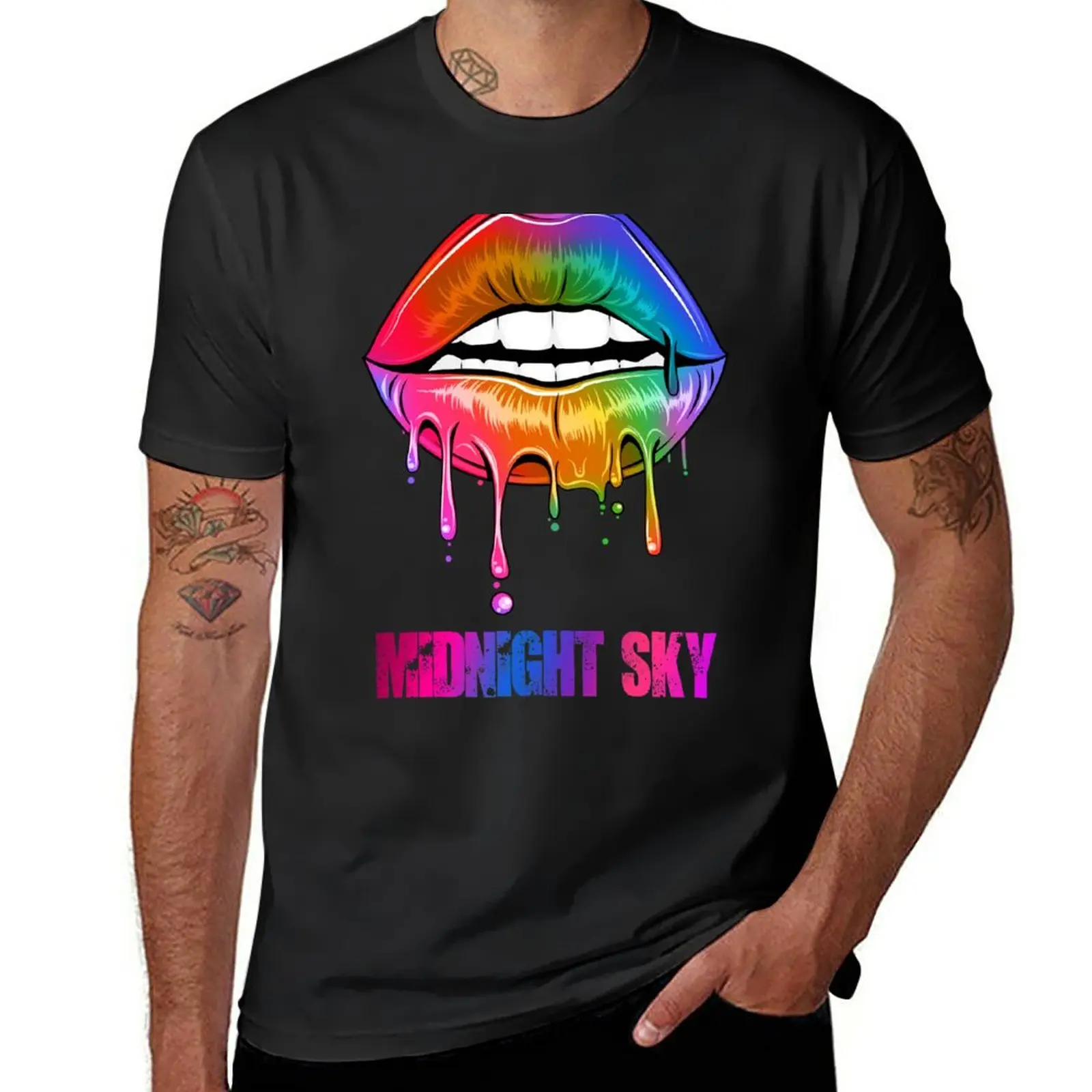 New Midnight Sky T-Shirt quick drying t-shirt sublime t shirt designer t shirt men