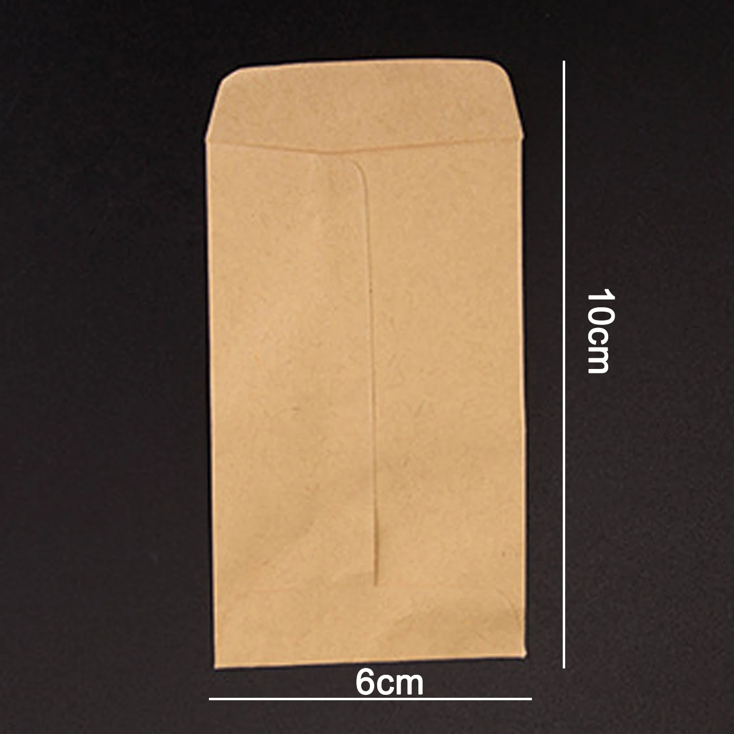 100Pcs 6*10cm Kraft Paper Envelope Party Gift Guest Pouch Coffee Bean Wedding Festival Food Seed Packaging Envelope Bag