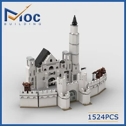 MOC Building Block Lorded of the Ringsd The White City Technology Bricks Ultimate Collector Series Model Assembly Toys Gifts