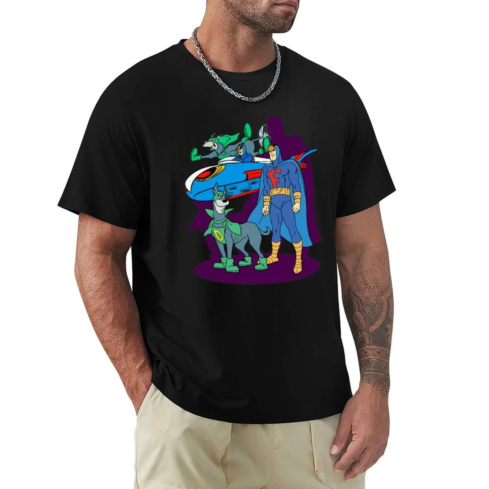 

BLUE FALCON AND DYNOMUTT T-Shirt customizeds basketball graphic tees anime shirts men