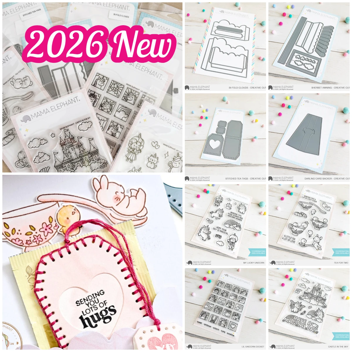 

2026 New Sherbet Awning Creative Cuts Steel Dies Metal Cutting Dies Silicone Stamps for Scrapbooking Album Decoration Craft