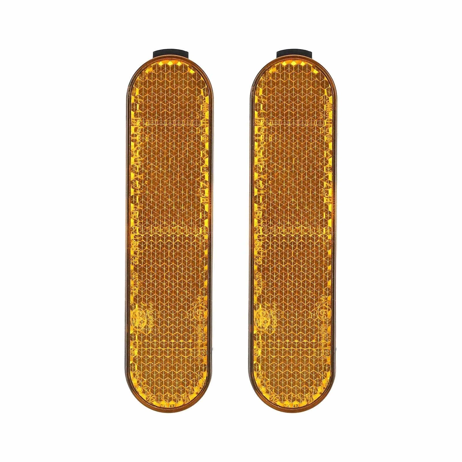 2PCS Yellow Rear Reflective Strips For Xiaomi Mi 5/5 Pro/5 Max Scooter Wheel Safety Warning Tape Bike Reflective Accessories