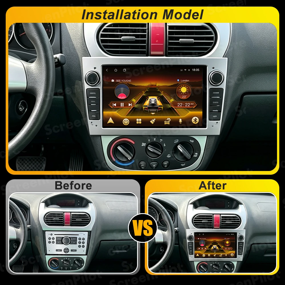 FOR Opel Astra H J 2004 Android 16 Vectra Vauxhall Antara Zafira Corsa C D Vivaro Meriva Veda Car Radio Multimedia Video Player