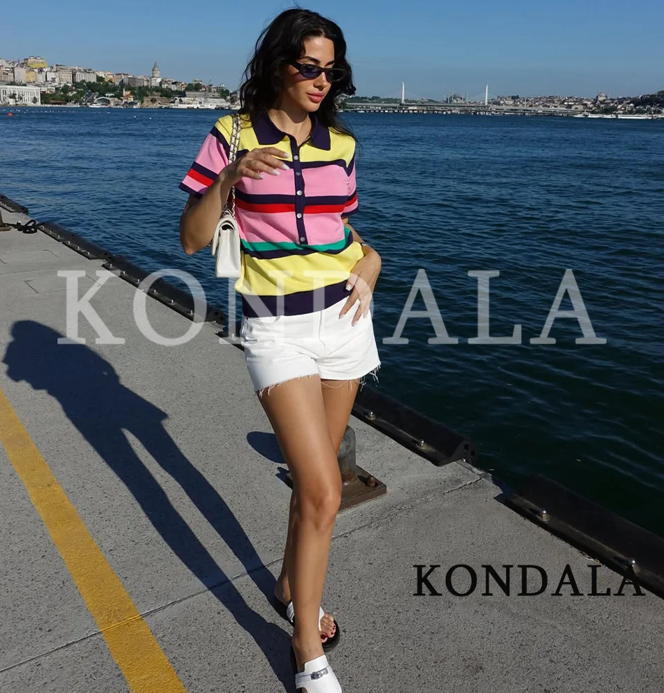 Kadınlar için Şık Renkli Çizgi - Summer Clothing Yarn incelemesi ve fiyatı