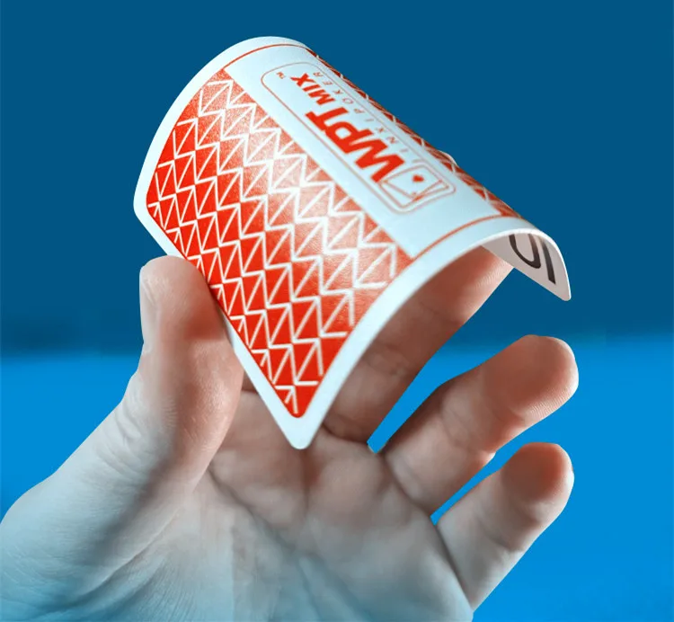 Neue 1 Sätze Baccarat Texas Hold'em Kunststoff-Spielkarten, wasserdicht, glatt, Poker-Karte, Brettspiele, Rot/Blau – Detail 5