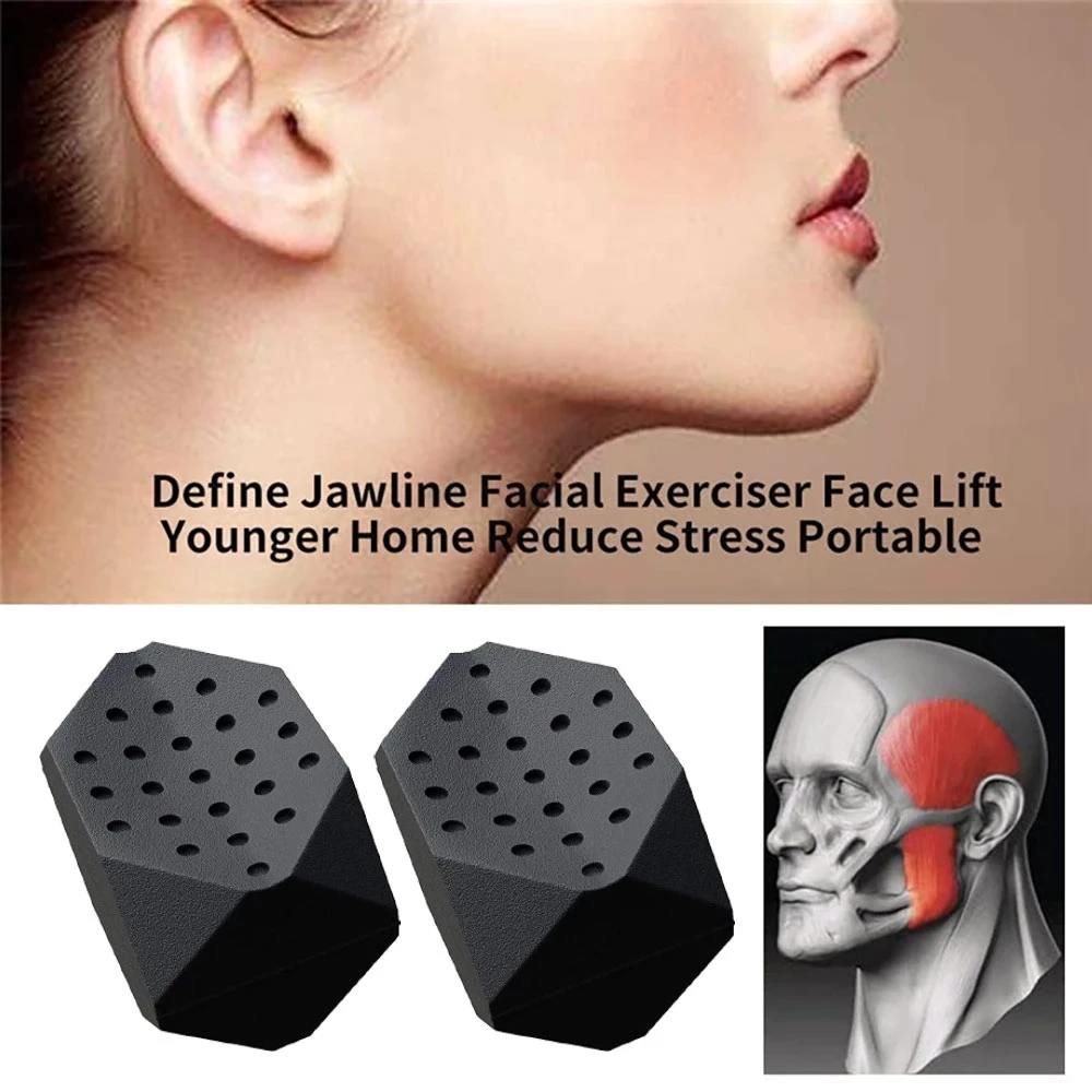 Jawline Exerciser Lifting & Firming Face Double Chin Remover Silicone Made