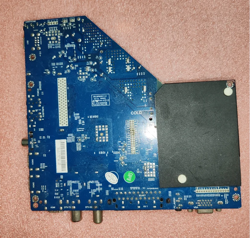 ¡Envío gratis! VS.DP63S11.2 placa base de TV tres en uno probada bien, 35-65v 600ma
