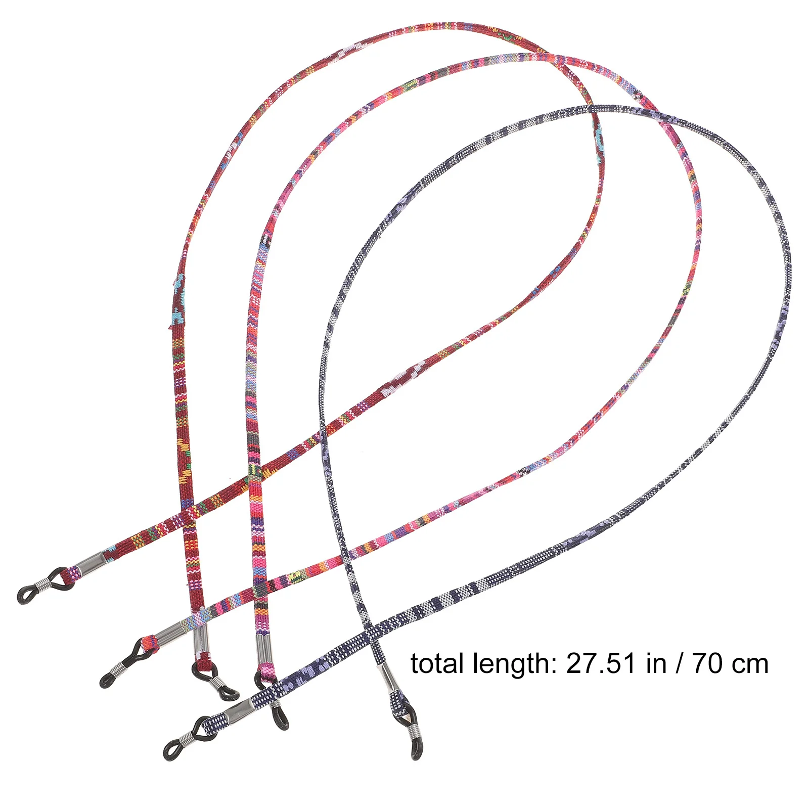 Porte-lunettes avec lanière pour lunettes de soleil, 6 pièces, retenue de cou légère, chaîne de lunettes à la mode pour hommes et femmes
