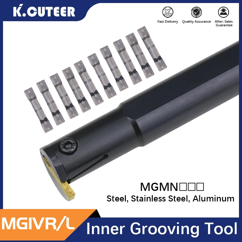 Portautensili per scanalatura modello completo MGIVR2016 MGIVR2520 MGIVR3125 MGIVR3732-1.5/2/2.5/3/4 MGMN Inserti in metallo duro Utensile per