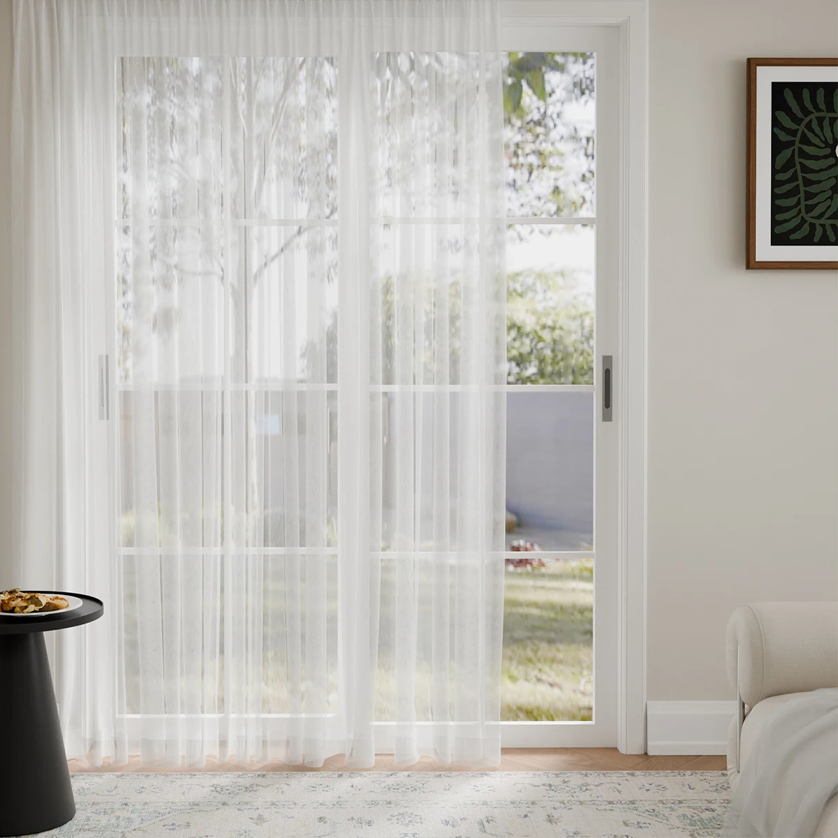 

1PCS Sheer Voile Curtains – Light Filtering for Bedroom, Living Room, Wedding Elegant Patio Door & Home Decor