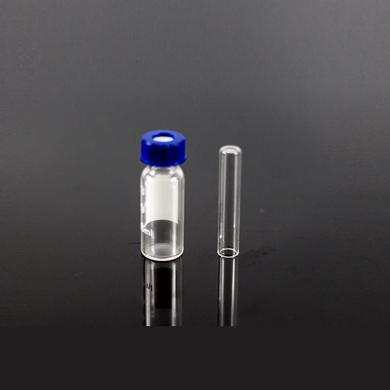 100pcs/lot 250ul Glass Flat Bottom Chromatographic-vial Insert Pipe Inserts For 1.5 Ml Hplc Vials