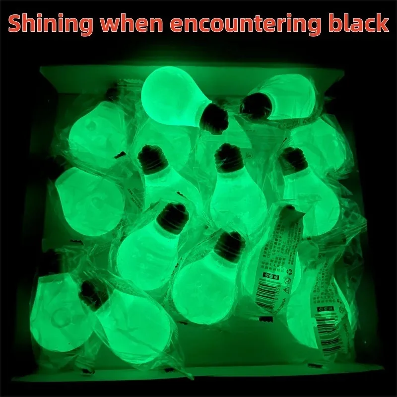 Squishy Light Bulb Maltose Luminous Squeeze Toy Slow Rebound Sensory Fidget Toy Anxiety Relief Novelty Funny Decompression Gift image 4
