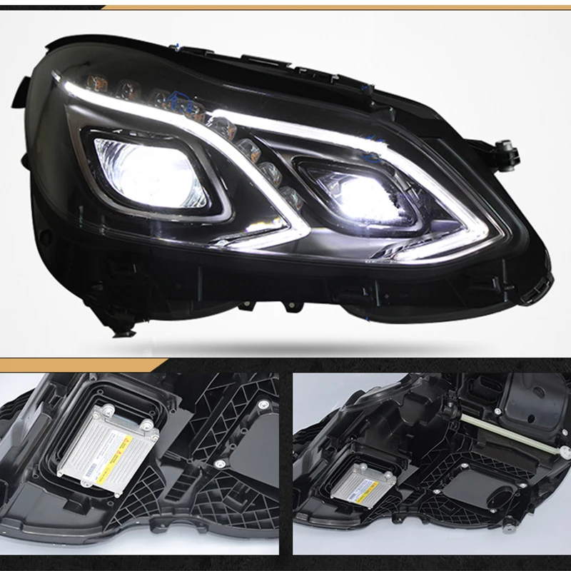 2010-2015 Car headlights E200 E260 E300 Retrofit E63 w212  led headlight For Mercedes Benz