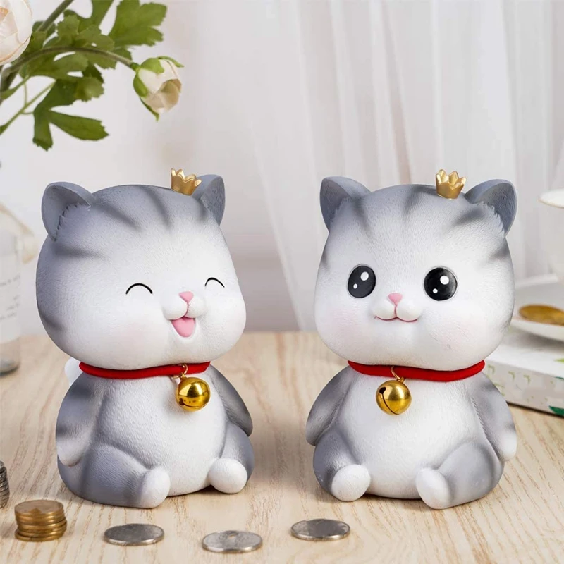 Top Deals Cute Cat Decorative Saving Bank,Home Decoration Coin Bank Money Piggy Bank Help Form Right Money Habits