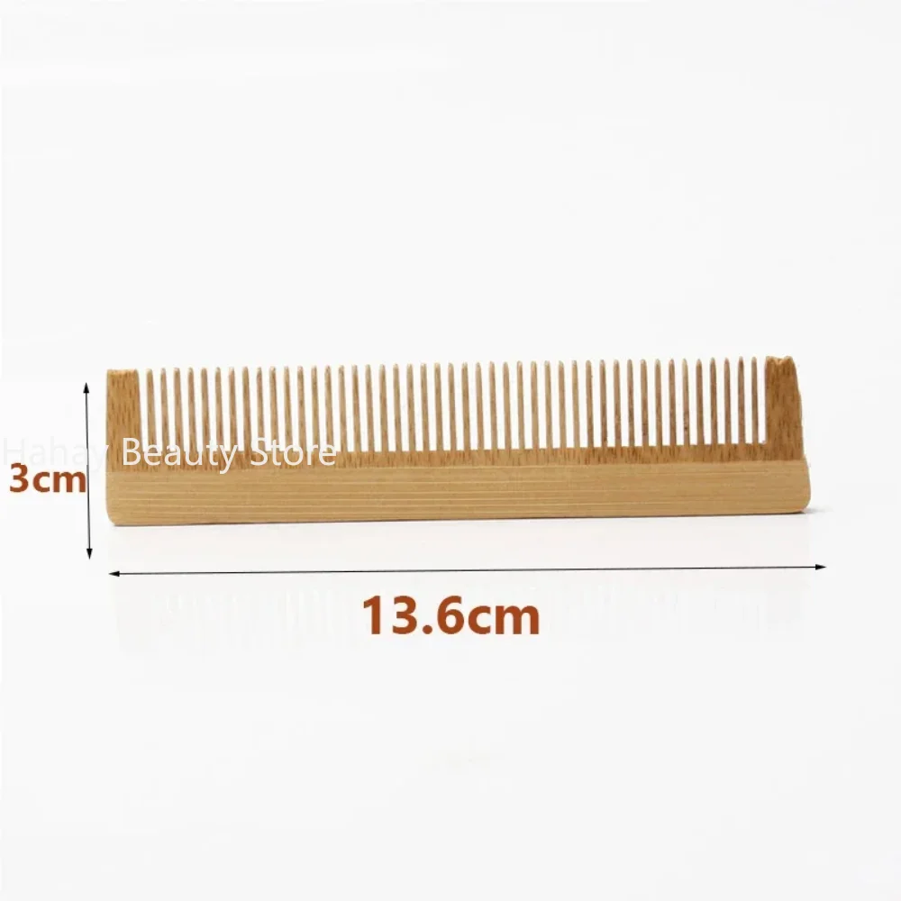 Peine de madera de bambú para hombre, peine de bambú para masaje, cepillos antiestáticos naturales para el cabello, cuidado del cabello, herramienta