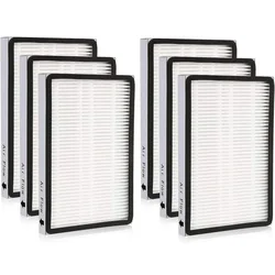 6 Pack 86889 HEPA Filters compatible with Kenmore EF-1 Vacuums Uprights Vacuums