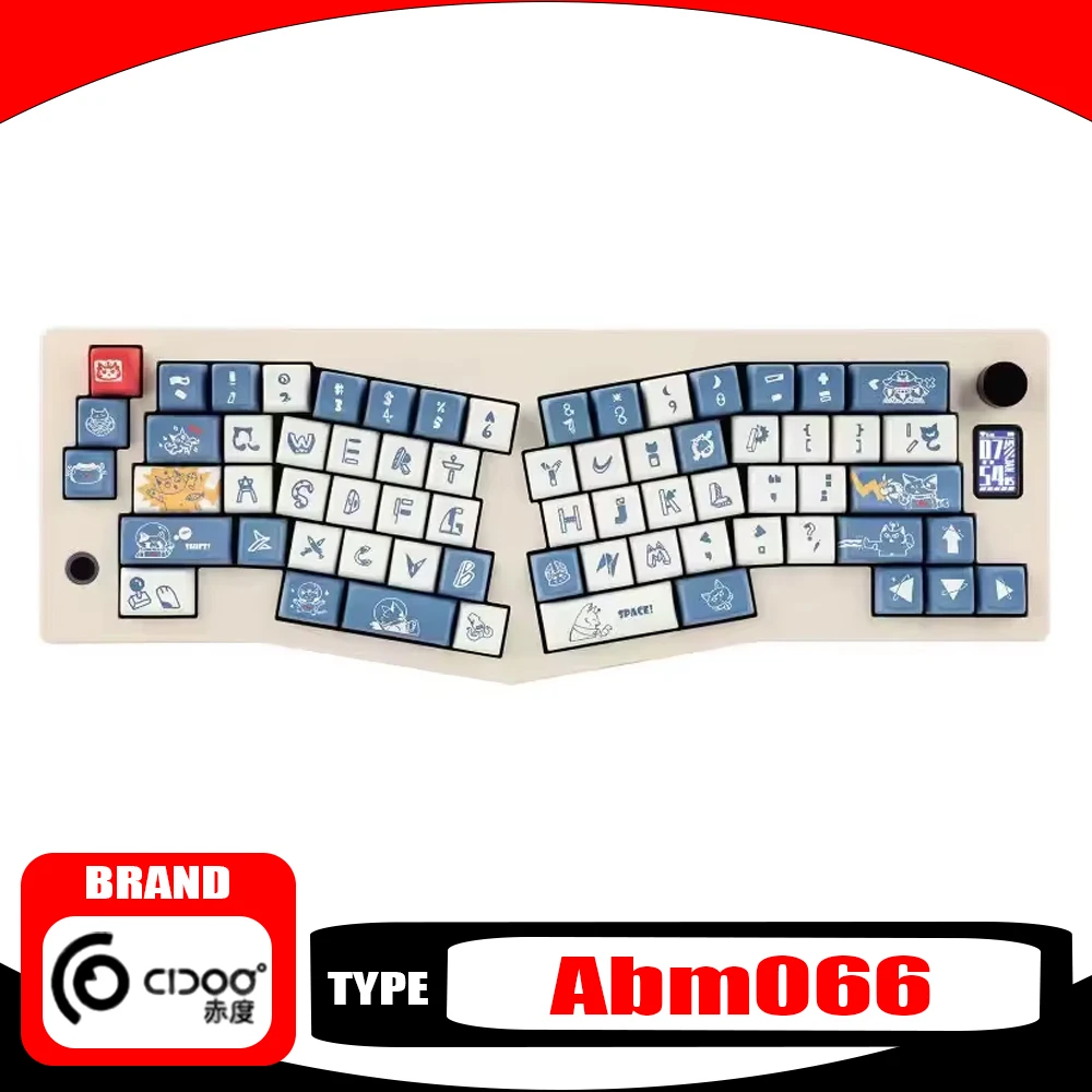 

Cidoo Abm066 Alice Mechanical Keyboard Multifunctional Knob Custom Screen Tri Mode Wireless Gaming Keyboard Rgb Gasket Mac Via