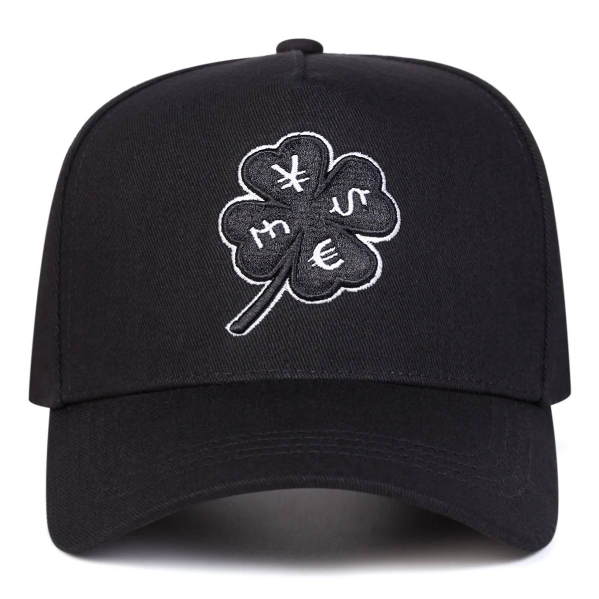 Unisex Vierblättriges Kleeblatt Stickerei Baseball Caps Frühling Herbst Outdoor Einstellbare Casual Hüte Sonnenschutz Hut Sport Kappe – Detail 2