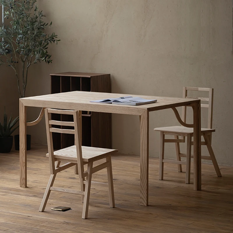 LTT solid wood dining table desk computer desk office worker household small apartment modern and simple